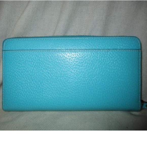 Turquoise Wellesley Neda Leather ZipAround Wallet - Picture 3 of 10